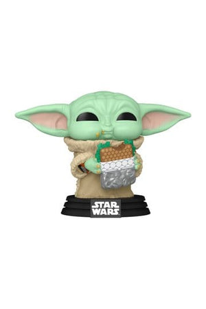 Star Wars: The Mandalorian en Grogu POP! Vinylfiguur Grogu met Sandwich 9 cm