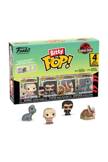 Jurassic Park Beetje POP! Vinylfiguur 4-Pack Triceratops 2,5 cm