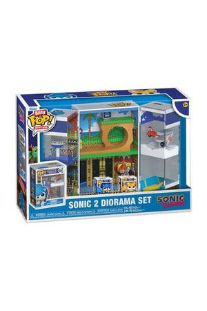 Sonic 2 Beetje POP! Dozen Vinyl Figuur Diorama Set