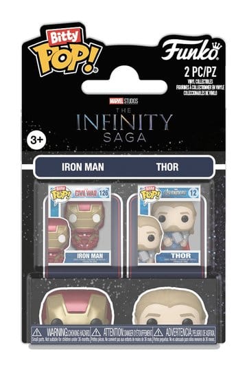 Marvel IS Bitty POP! Vinylfiguren 2-pack IM & Thor 2 cm