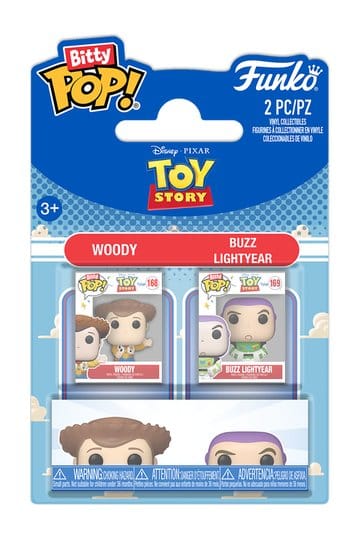 Toy Story Bitty POP! Vinylfiguren 2-pack Woody & Buzz Lightyear 2 cm