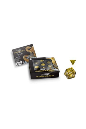 Dungeons & Dragons Premium metalen dobbelstenenset Dragon Scale goud (7)
