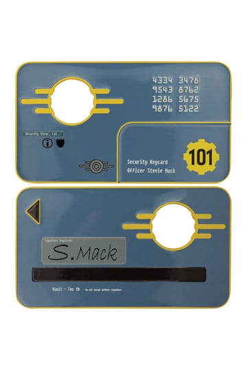 Fallout 3 Replica Vault 101 Beveiliging Keycard Limited Edition