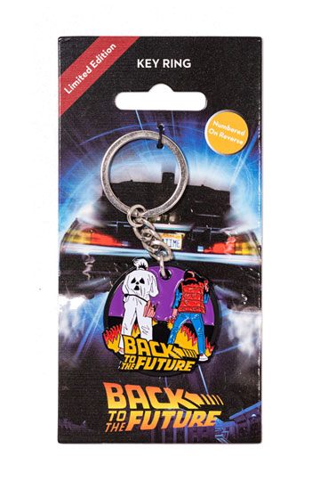 Terug naar de toekomstige metal keychain Marty & Doc