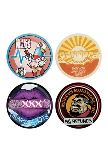 Borderlands-onderzetter, 4-pack