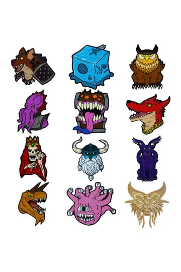 Dungeons & Dragons World Pin Badge Display 50th Anniversary Mystery Pin Badge (12)