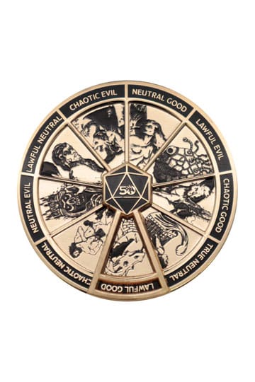 Dungeons & Dragons Pin Badge Alignment Spinner gekleurde limited edition