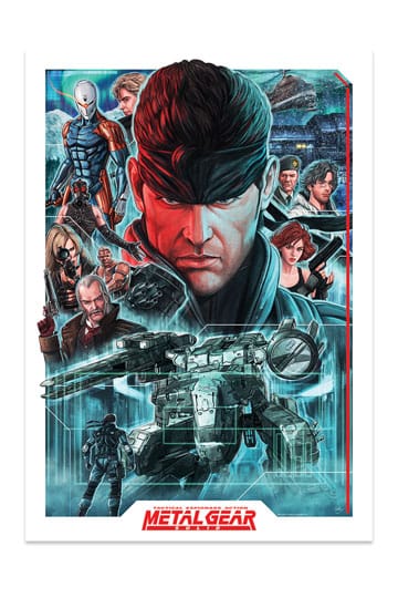 Metal Gear Solid Art Print Montage Limited Edition 42 x 30 cm