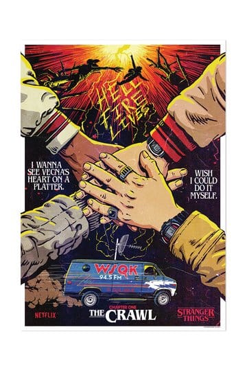 Stranger Things 5 Kunstprint The Crawl Limited Edition 42 x 30 cm