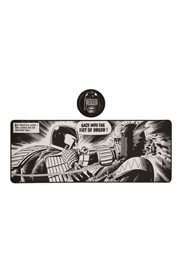 2000 AD bureaulegger en onderzetterset Judge Dredd