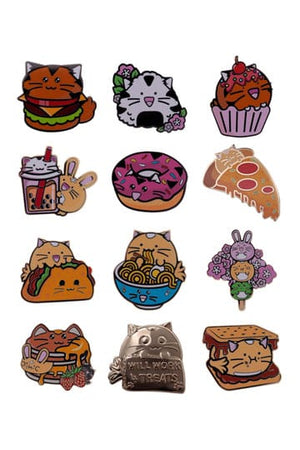 Fuzzballs Pin Badge Mysterie Pin Badge Display (12)