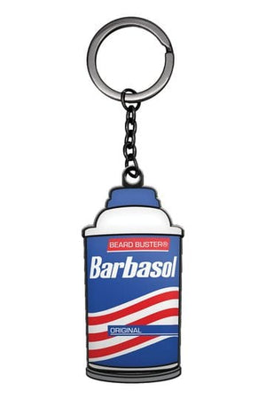 Jurassic Park sleutelhanger glijdende Barbasol blik