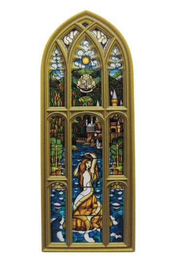 Harry Potter hars plaquette zeemeermin glas-in-loodraam