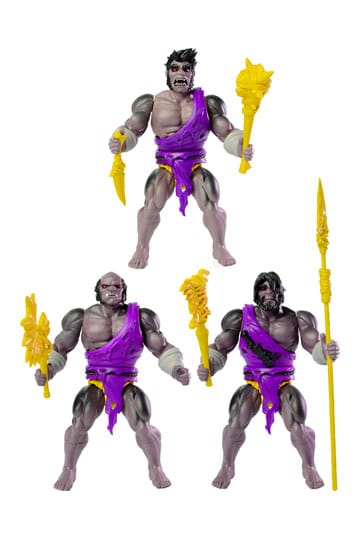 Legends of Dragonore Wave 2: Dragon Hunt actiefiguur 3-pack Brukteror Cave Men 14 cm