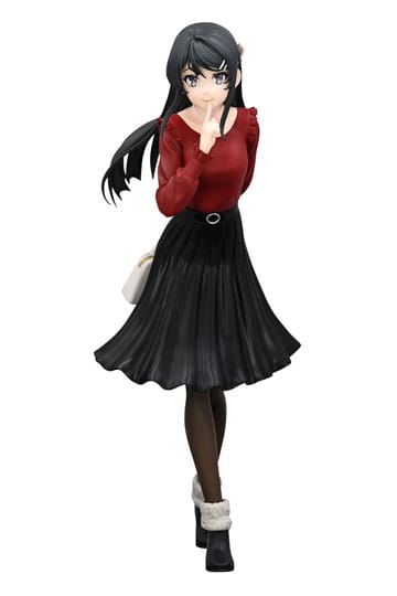 Rascal droomt niet van Bunny Girl Senpai Trio-try-it PVC standbeeld Mai Sakurajima Winteroutfit Ver. 21 cm