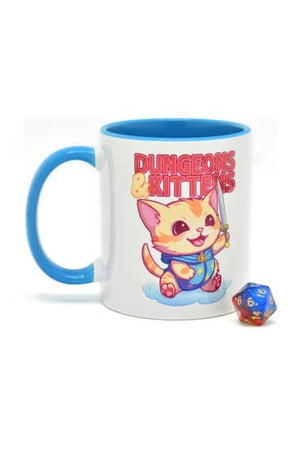 Glassstaff Cadeauset Mok & Dobbelstenen D20 Dungeons & Kittens