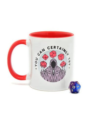 Glassstaff Cadeauset Mok & Dobbelsteen D20 Je kunt het zeker proberen