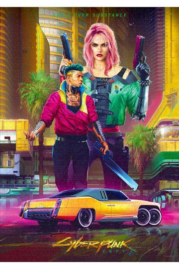 Cyberpunk 2077 Puzzle Kitsch Stijl (1000 stuks)