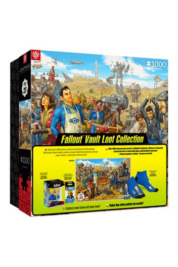 Fallout cadeauset Fallout Vault Loot Collection (puzzel, sokken, beeldje en sleutelhanger)