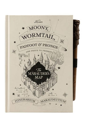Harry Potter Premium Notitieboek A5 met Light Marauder's Map