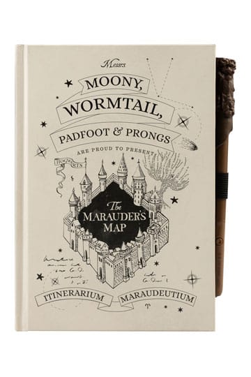 Harry Potter Premium Notitieboek A5 met Light Marauder's Map