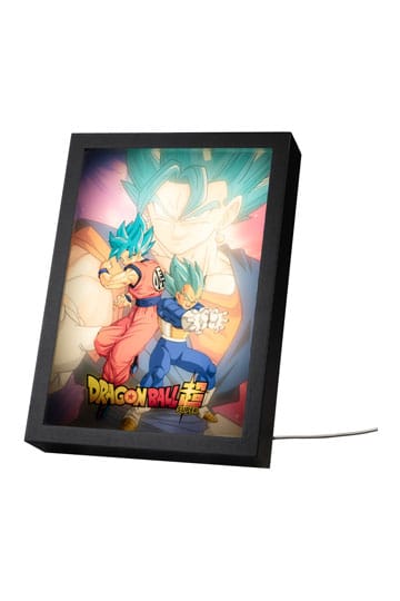 Dragon Ball super ingelijste LED-print