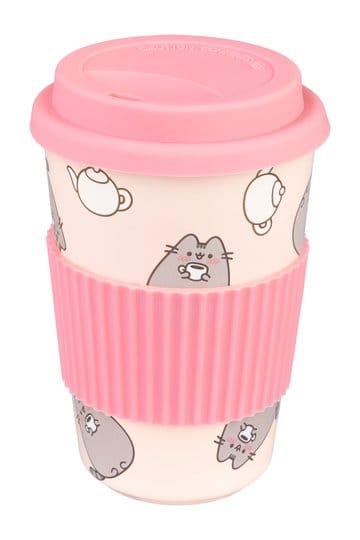 Pusheen keramische mok met deksel 400 ml