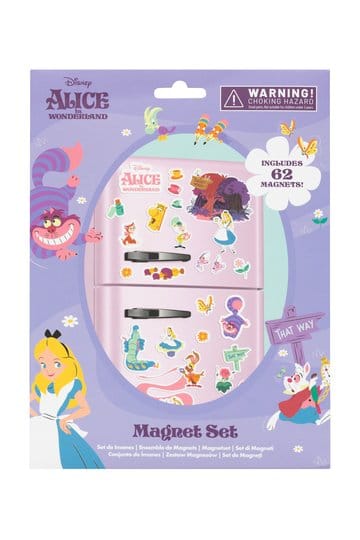 Disney Alice in Wonderland gestanste magneetset