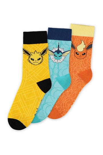 Pokémon Socks 3-Pack Eevee Evolution 43-46