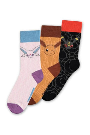 Pokémon Socks 3-Pack Eevee Evolution 2.0 43-46