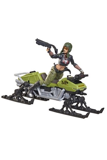 G.I. Joe Classified Series actiefiguur en voertuigset #194 Zanya en Dreadnok Chameleon (moerasskiër) 15 cm