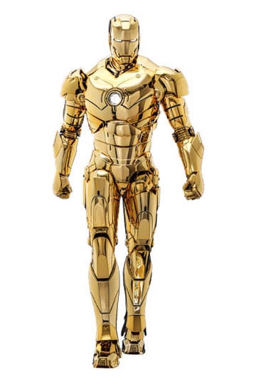 Iron Man Movie Masterpiece Diecast Action Figuur 1/6 Iron Man Mark III (Gold Color Version) Hot Toys Exclusive 33 CM