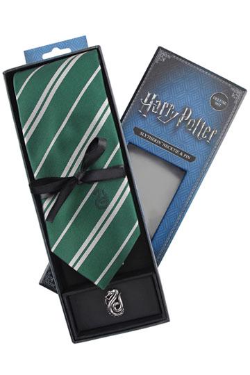 Harry Potter Tie & Metal Pin Deluxe Box Zwadderich