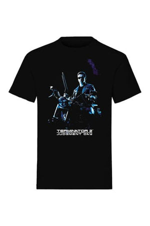 Het Terminator T-shirt Bike Pose Zwart