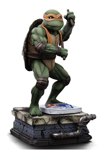 Teenage Mutant Ninja Turtles Kunst Schaalbeeld 1/10 Michelangelo 19 cm