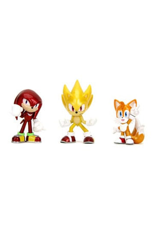 Sonic the Hedgehog Nano Metalfigs gegoten minifiguren, 3 stuks, 5 cm