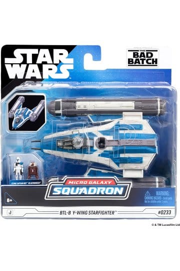 Star Wars Middelgroot voertuig BTL-B Y-wing Starfighter met Clone Captain Rex 13 cm