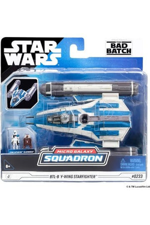 Star Wars Middelgroot voertuig BTL-B Y-wing Starfighter met Clone Captain Rex 13 cm