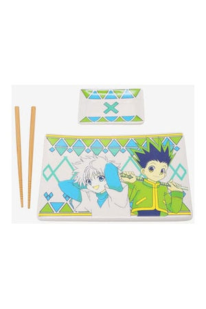Hunter x Hunter Keramische Sushiset met Eetstokjes Gon & Killua