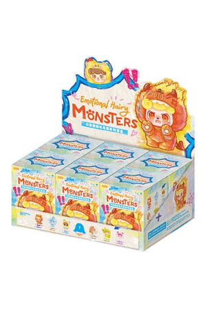 QKid: Emotional Hairy Monsters Series Blind Box figuur 12 - 14 cm Display (6)