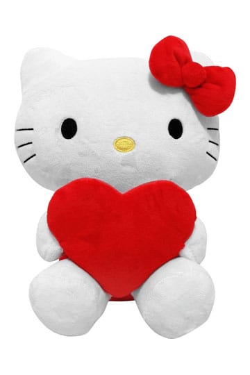 Sanrio pluche figuur hello kitty hart 14 cm