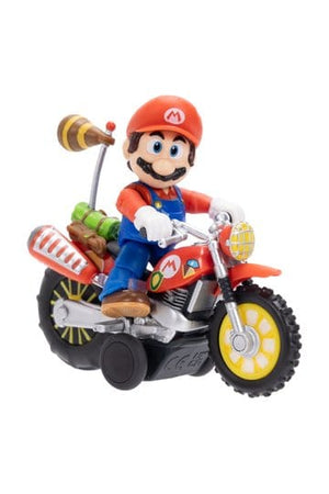 Het Super Mario Galaxy Movie-actiefiguur met uittrekbare motorfiets Mario 6 cm
