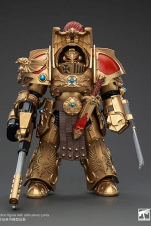 Warhammer the Horus Heresy Action Figuur 1/18 Legio Custodes Aquilon Terminator Squad Aquilon met Infernus Firepike 14 cm