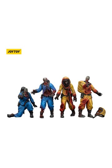 Zombie Dark Source-actiefiguren 4-pack Biochemical Lab Team 8 cm