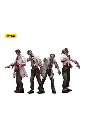 Zombie Dark Source-actiefiguren 4-pack Wetenschappers (mannelijk) 8 cm