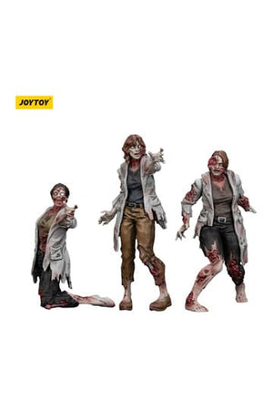 Zombie Dark Source-actiefiguren 3-pack Wetenschappers (vrouwelijk) 8 cm