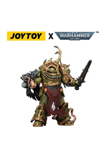 Warhammer 40.000 actiefiguur Death Guard Blightlord Terminator 3 met Combi-bolter en Bubotic Blade 14 cm
