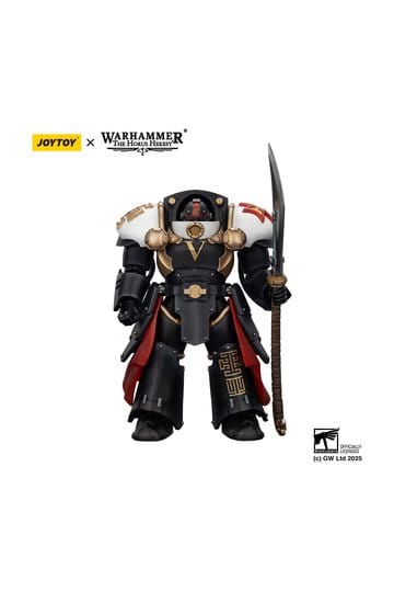 Warhammer The Horus Heresy Actiefiguur White Scars Ebon Keshig Terminator 1 met Power Glaive 13 cm