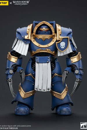 Warhammer the Horus Heresy -actie Figuur 1/18 Ultramarines Cataphractii Terminator Squad Terminator met bliksemklauwen 14 cm