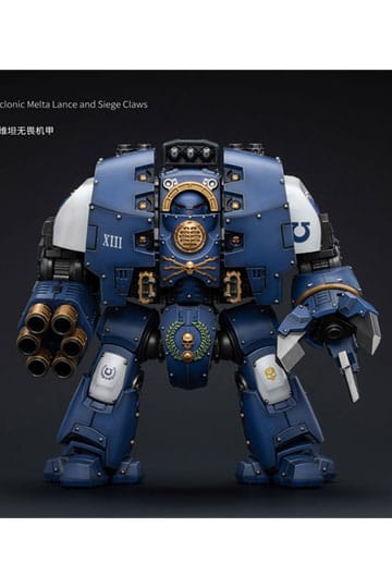 Warhammer the Horus Heresy actie Figuur 1/18 Ultramarines leviathan dreadnought met cyclonische melta lance en belegeringsklauwen 29 cm